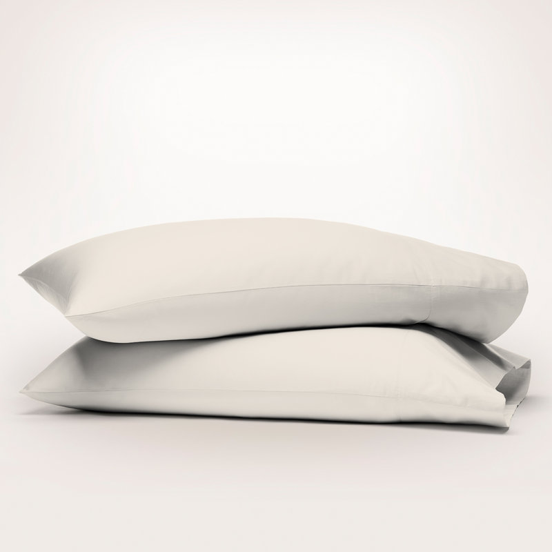 Hedvall 300TC 100% Organic Cotton Percale Pillowcases, Ivory
