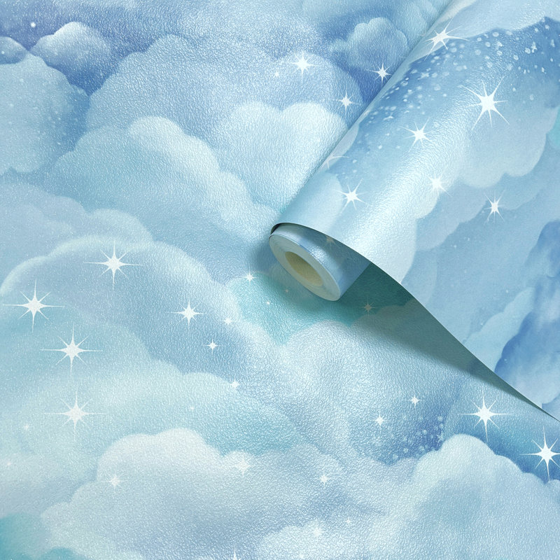 Dreamland 10.05m x 53cm Glitter Wallpaper Roll, Blue