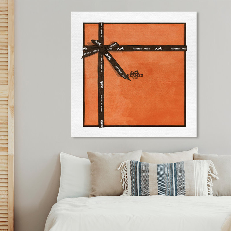 " Perfect Orange Gift ", 40" H x 40" W 