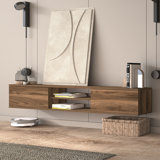 Bella Floating TV Stand Up to 80" TV's Modern Media