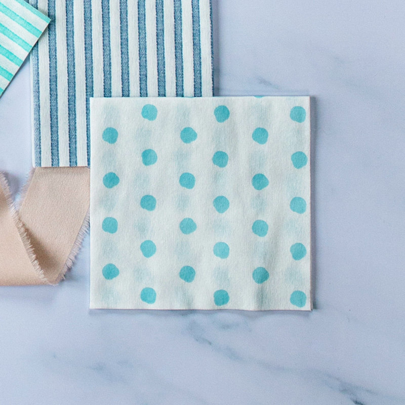 Papersoft Spunlace Square Napkins, Aqua, 10" W x 10" L