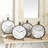 Rustic Analog Metal Tabletop Clock in Brown/Black/Blue