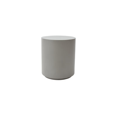 Elementi Home Rome 18" Square Concrete Side Table for Indoor and Outdoor Use