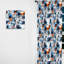 Blue Metropolis Matrix Motif III - Rideau abstrait - Rideau géométrique obscurcissant - 1 panneau-107599661