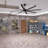 100 INCH Large Size Industrial PM DC Motor Ceiling Fan with 8 PCS Aluminum Blades ,6-Speed Remote Control, Adjust Height ( 3 Down rods) Commercial Ceiling Fan Without Light For Porch/Garage/Shop-BLACK-765308620