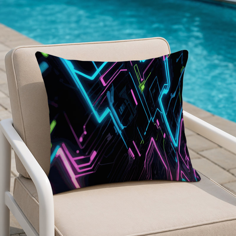 Glowstream Indoor And Outdoor Throw Pillow, Square 18"