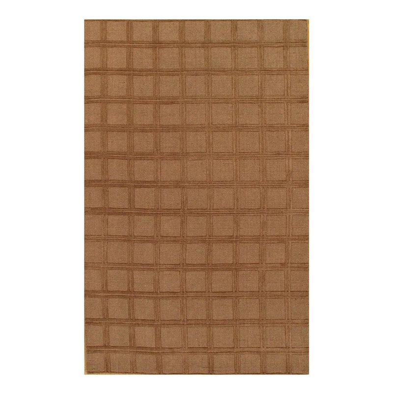Geometric Area Rug in Brown