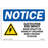 Electrocution Risk Impact Major Sign with Symbol