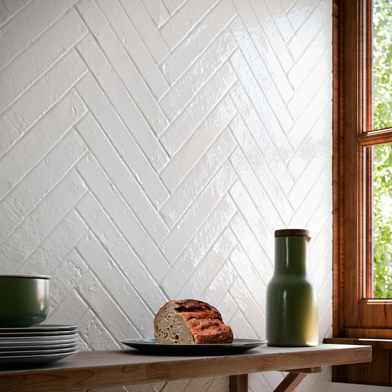 Virtuo Snow White Glossy Ceramic Bullnose Tile Trim