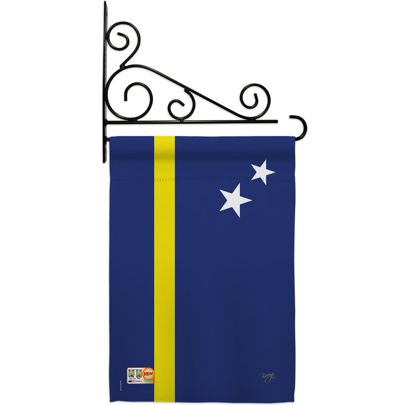 Double Sided 18.5'' H x 13'' W Polyester Flag Set