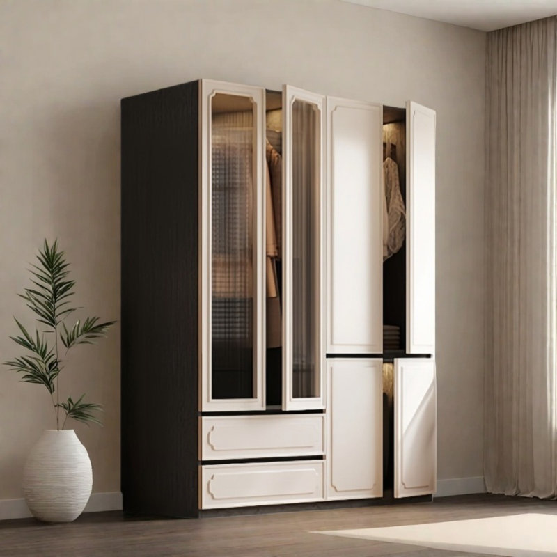 Garde-robe simple et haut de gamme, H 79 po x l 63 po x P 24 po