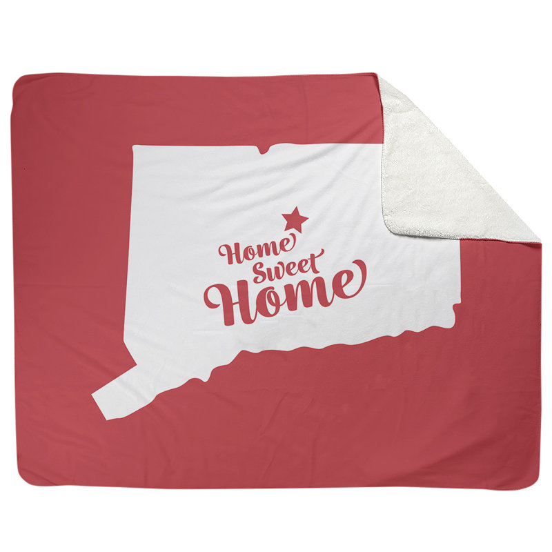 Jeté en polaires pour hartford home, l 52,5 po x L 62,5 po, Rouge