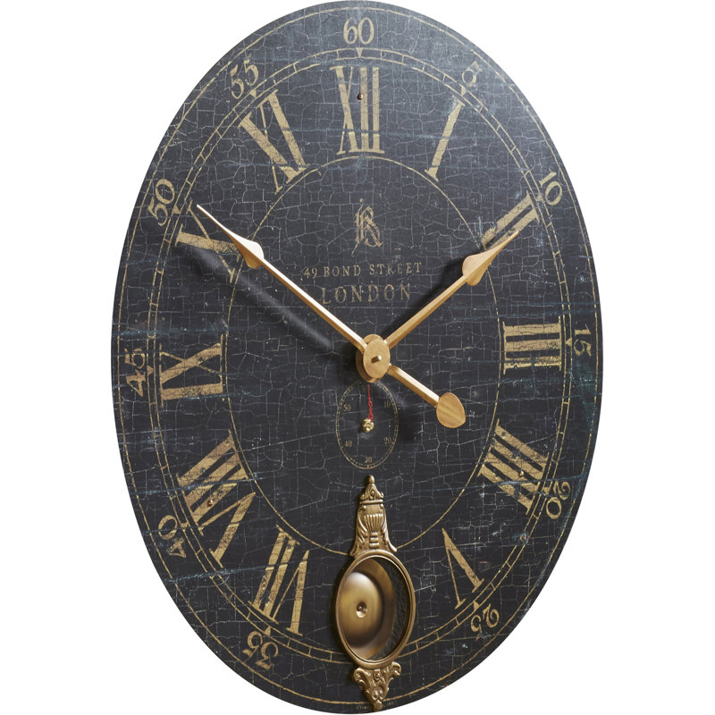 Haslingden Manufactured Wood Wall Clock, Large