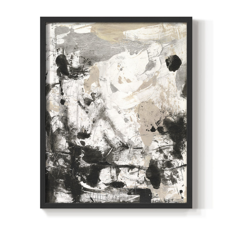 Disarray I Framed Print - Solid Wood, Black, 10" H x 8" W