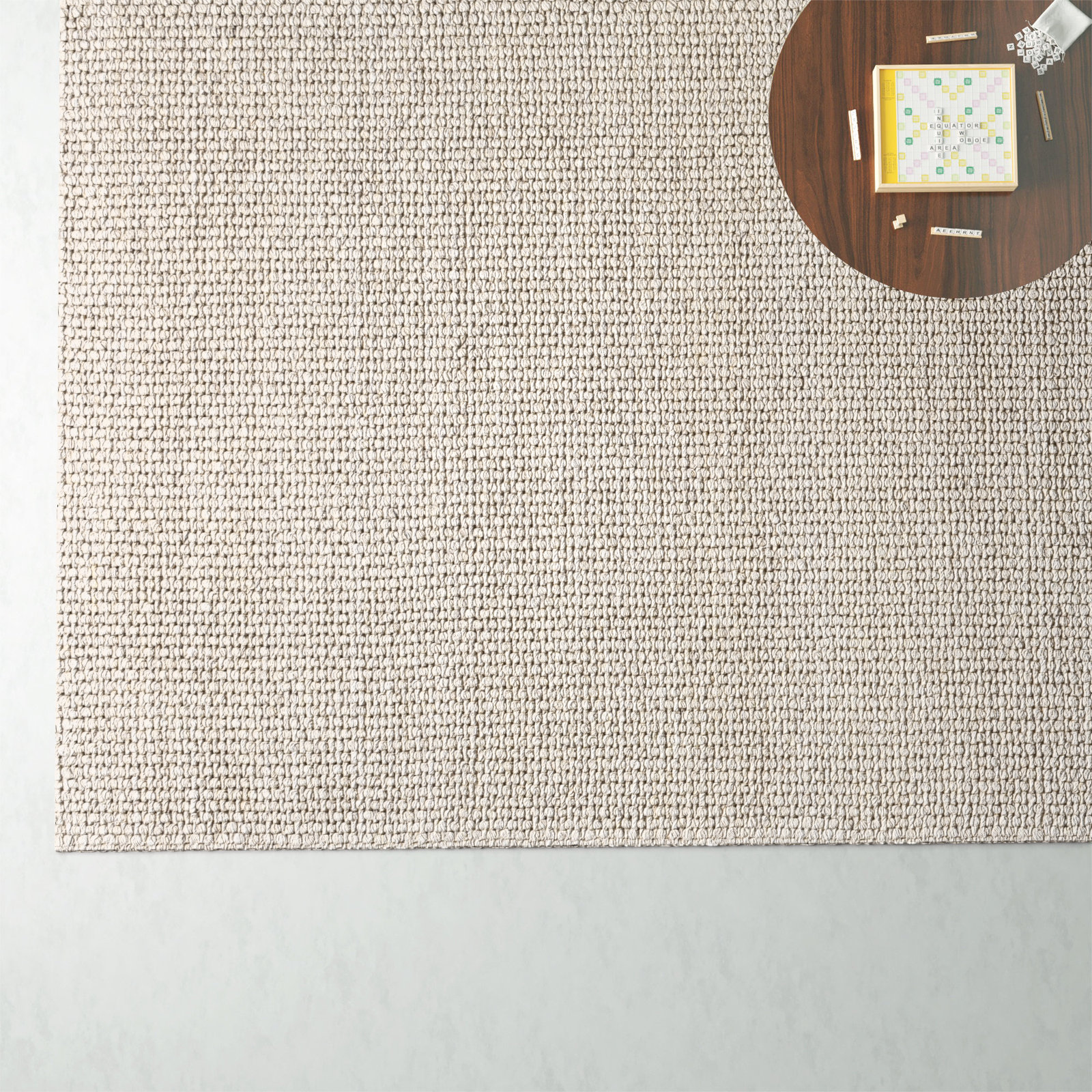 Hero Ivory Hand-Woven Flatweave Rug, Rectangle 10' x 14'