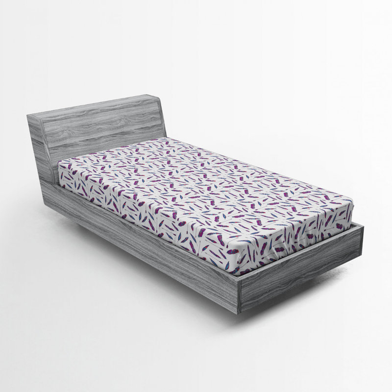 Microfiber Floral Fitted Sheet, Twin XL Fitted Sheet