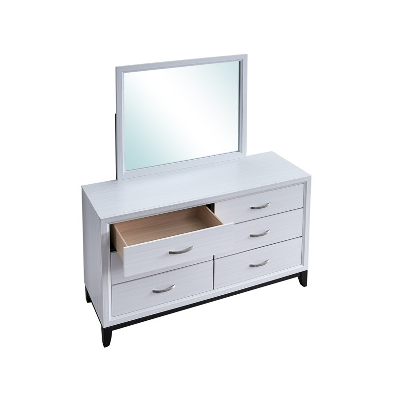 Commode Glasgow G04390-D (miroir non inclus), blanc, Blanc