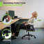 Fauteuil de bureau ergonomique pivotant, support lombaire réglable, hauteur et fonction d'inclinaison, conception confortable pour une productivité toute la journée-98598237