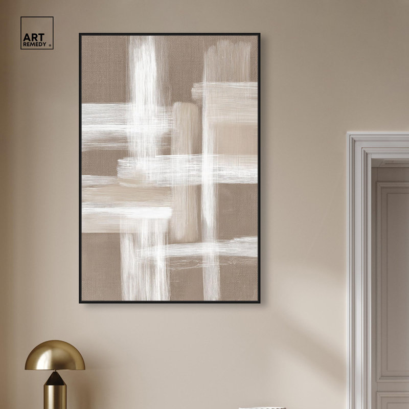 Impression sur toile entrelacée «Forms III» par Art Remedy, Structure noire, H 16 po x l 11 po