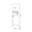 Organisateur de salle de bain au-dessus de la toilette, tablette réglable, blanc, 23,86 po x 7,5 po x 69,08 po