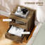 40cm W Steel Bedside Table
