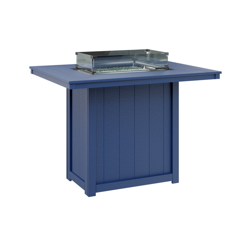 Foyer de table rectangulaire 54 po Berlin Gardens Donoma, Bleu pacifique