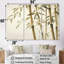 Beige minimalisme bambou sérénité II - ensemble d'art sur toile en bambou-107738855-107738860