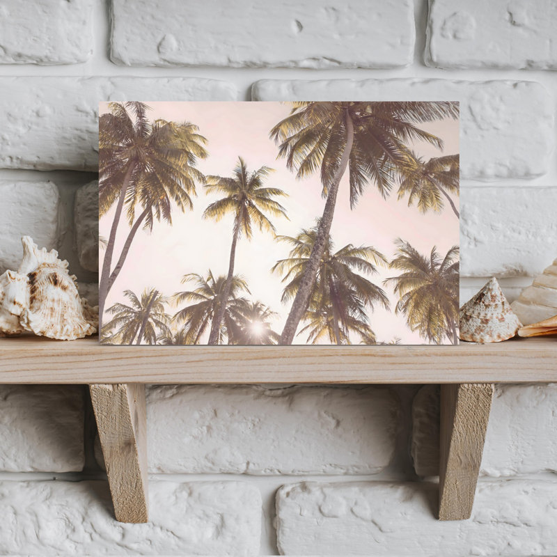Art mural abstrait tropical tropical, H 12 po x l 18 po, Green/Grey