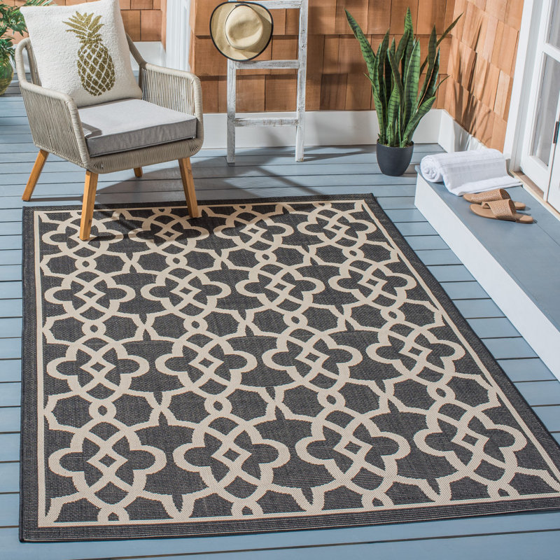 Amela Performance Geometric Indoor/Outdoor Area Rug, Rectangle 8' x 11'