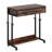 Rustic Brown Height Adjustable Rolling Laptop Desk With Drawer