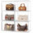 Purse Storage Organizer For Closet, Large Stackable Handbag Display Case Box With Magnetic Door For Collectibles, Cosmetics, Heels,(Clear/6 PCS)