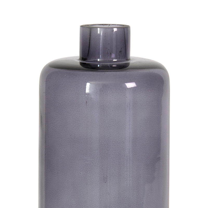 Vase de table en verre Wilmer, Gris