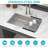 Kitchen Sink,Undermount Sink 5.5-Inch Low Depth Ada Compliant Single Bowl 16 Gauge Stainless Steel Handmade Sinks Basin