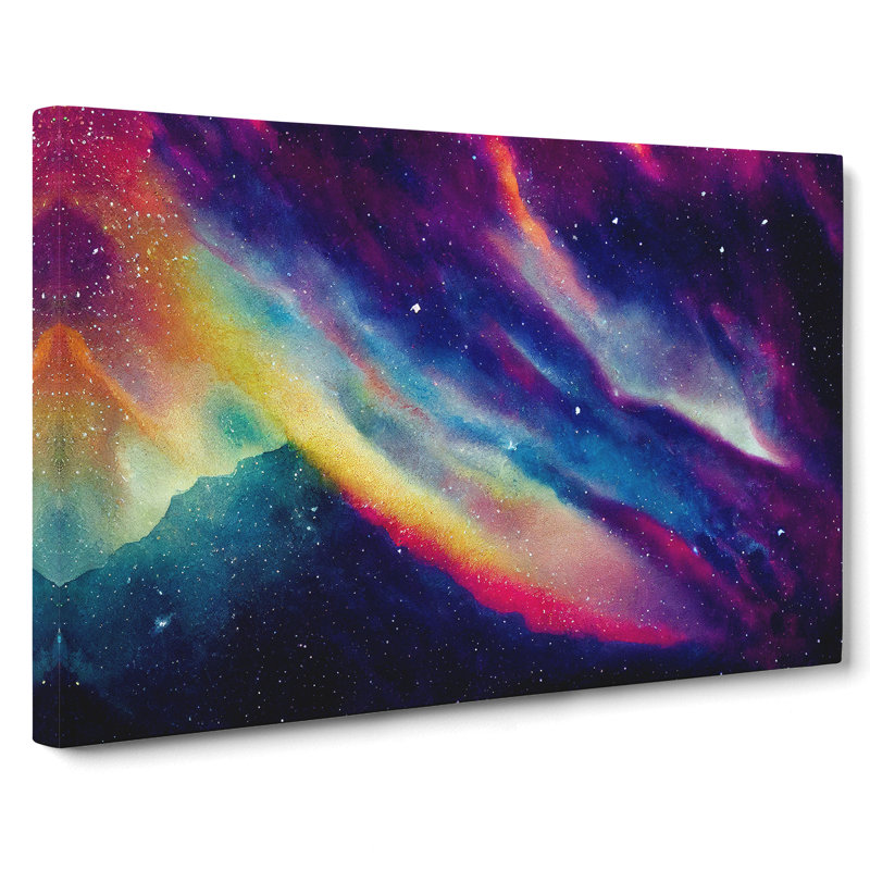 Neon Galaxy Vol.5 - Wrapped Canvas Print, 35cm H x 50cm W x 3cm D