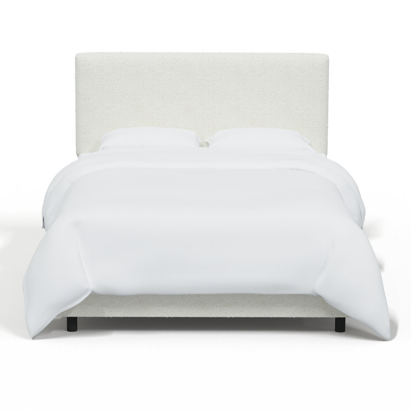 Atoll Upholstered Standard Bed, Classic Snow Boucle, Full