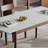 Modern Rock Slab Solid Wood Extendable Dining Table