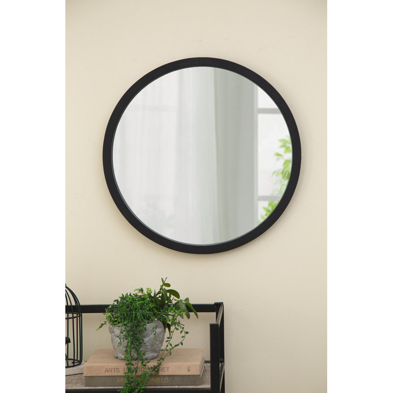 Miroir mural moderne 20 "x 20", Noir