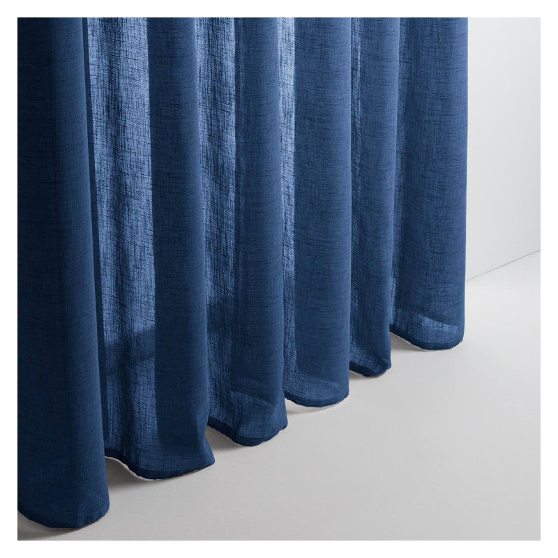 Sheer Curtain Single Panel, Blue, 145cm x 298cm