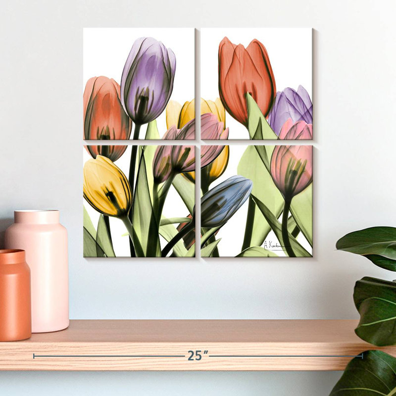 Harnek Tulip Scape, 18" H x 18" W