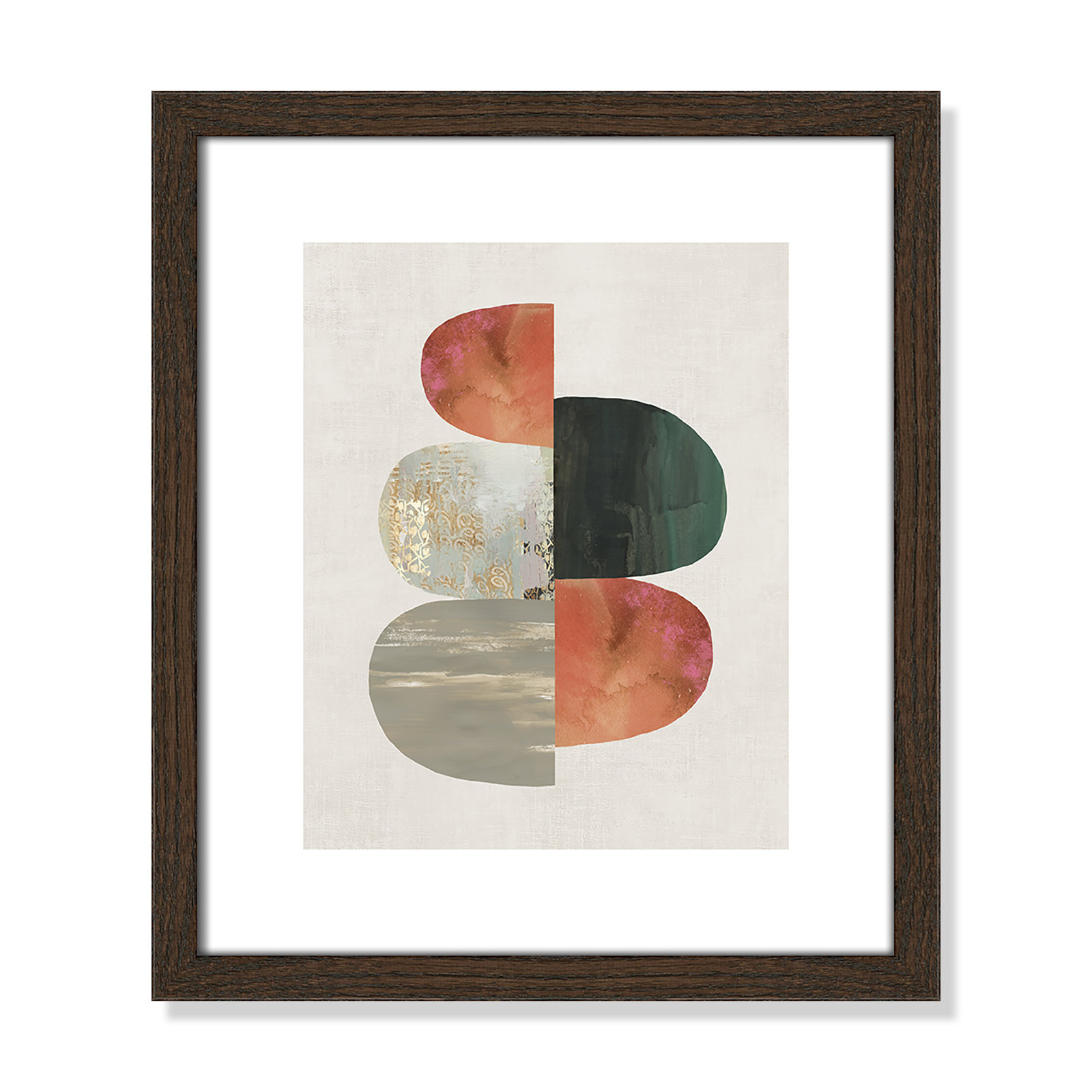 Evolving Energy II by Tom Reeves - Print, 15" H x 13" W, Framed Print, Walnut