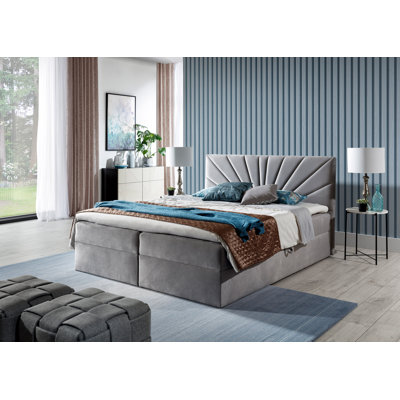 Boxspringbett Larry mit Topper und Bettkasten