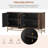 Retro Style Sideboard With Adjustable Shelves For  Kitchen, Living Room-2108103540
