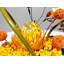 Handmade Artificial Floral Greenery Miniature Landscape In Ceramic Planter