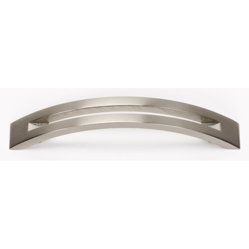 Split Top Arch Pull, Satin Nickel