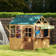 HOMCOM 173cm W x 117cm D Playhouse with Kitchen