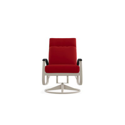 Chaise de patio pivotante avec coussins Askar