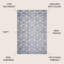 Tapis gris clair / blanc Mashawna-1977166153