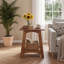Table de bout avec rangement en bois massif (ensemble de 2)-1208333938