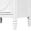 Lavabo de salle de bain 30 po, allure rétro, rangement fonctionnel blanc avec portes et tiroir, lavabo en bois véritable, trous de robinet pré-percés esthétiques, tablette réglable, construction-334459122