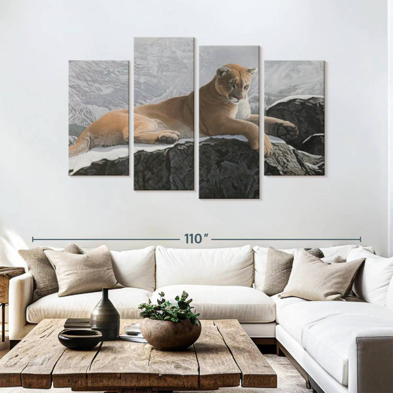 Brampt Alpine Hunter, 54" H x 84" W